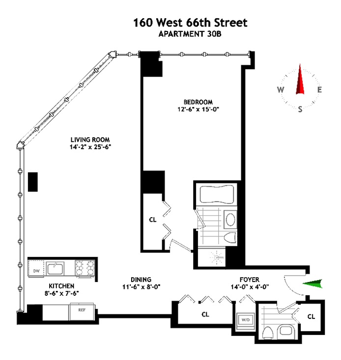 Floorplan for 160 West 66th Street