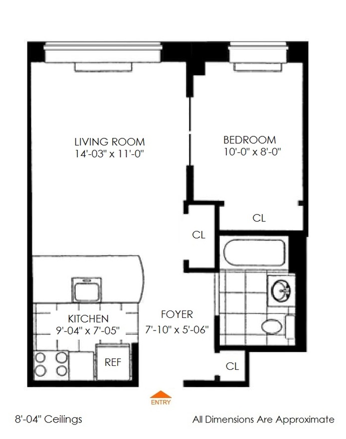 Floorplan for 555 West 23rd Street