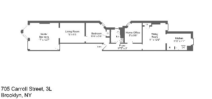 Floorplan for 705 Carroll  Street, 3L