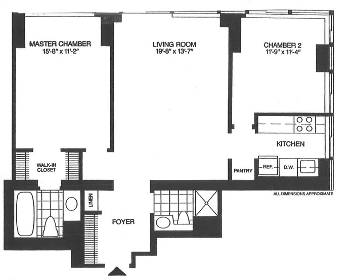 Floorplan for 300 East 93rd Street