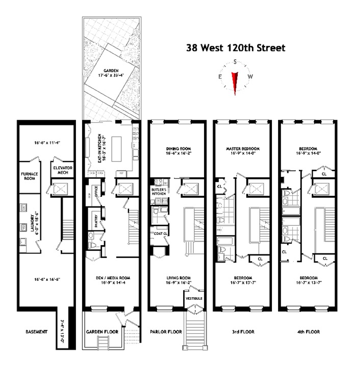 Floorplan for 38 West 120th Street