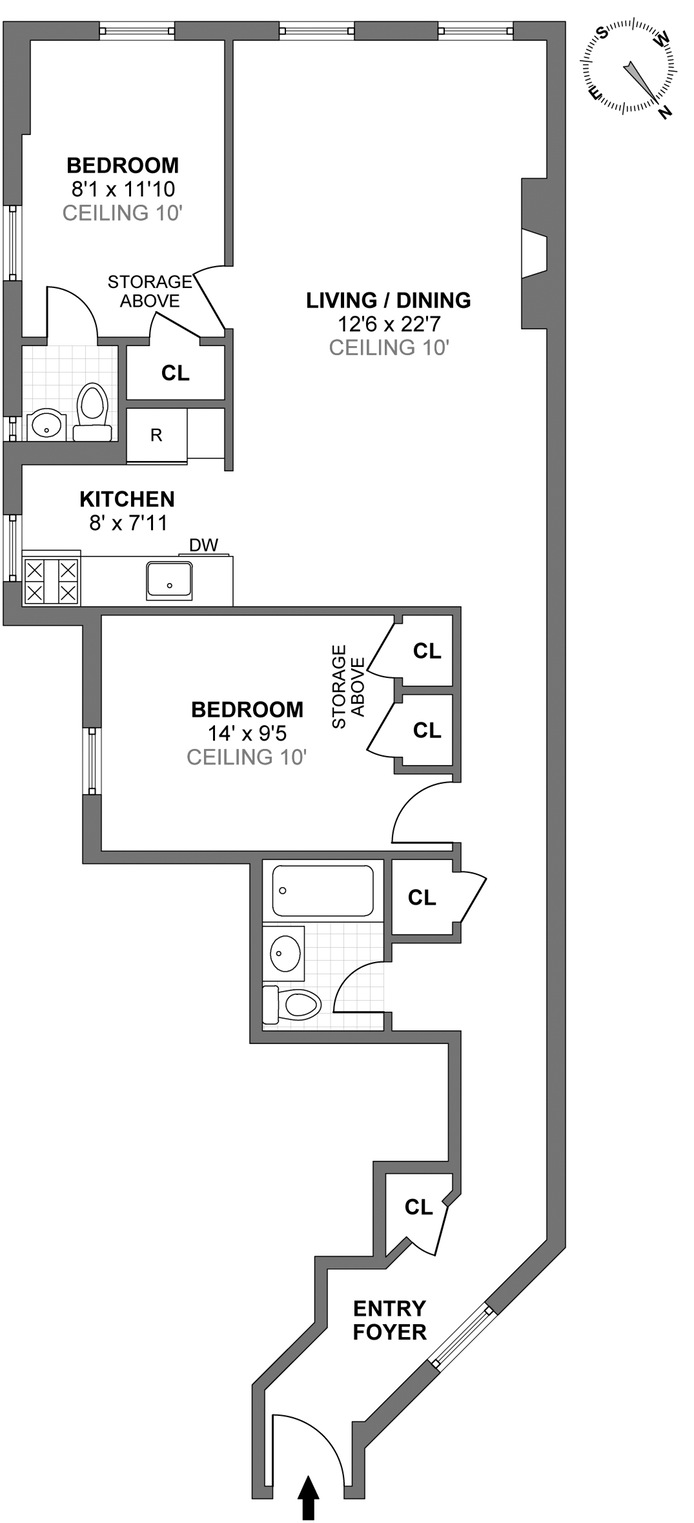 Floorplan for 316 West 82nd Street