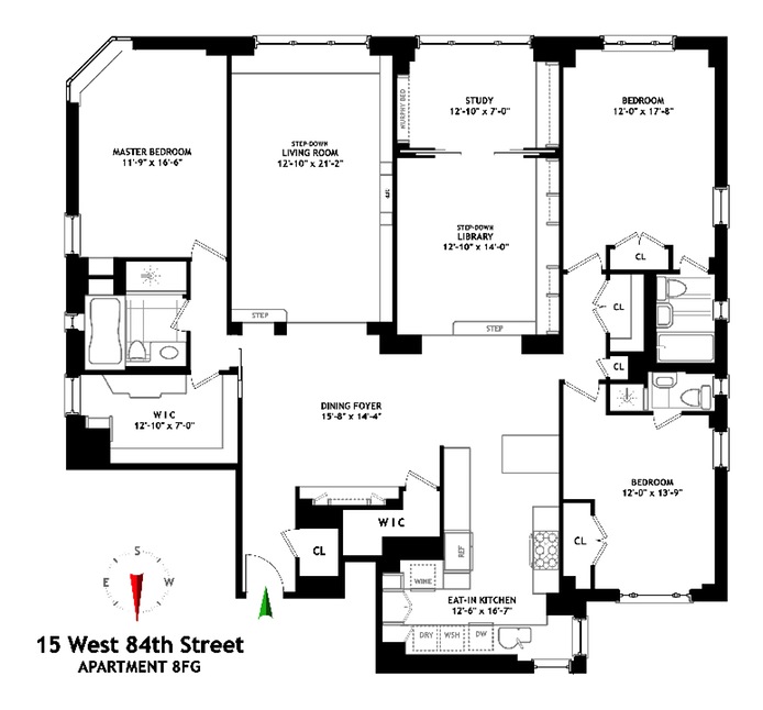 Floorplan for 15 West 84th Street