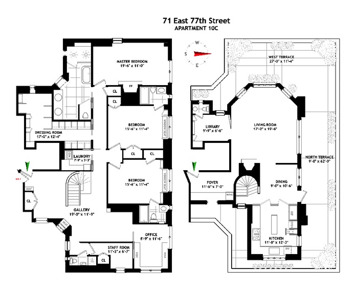 Floorplan for 71 East 77th Street