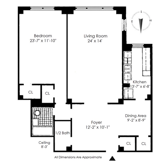 Floorplan for 923 Fifth Avenue