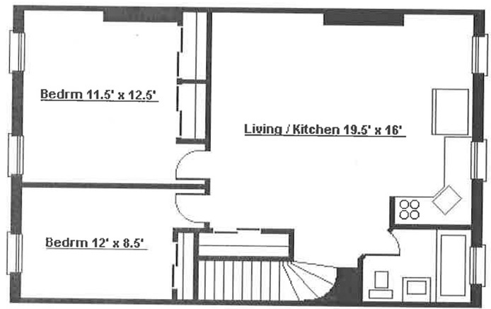 Floorplan for 175 Gates Avenue