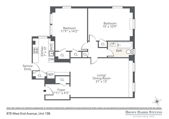 Floorplan for 878 West End Avenue