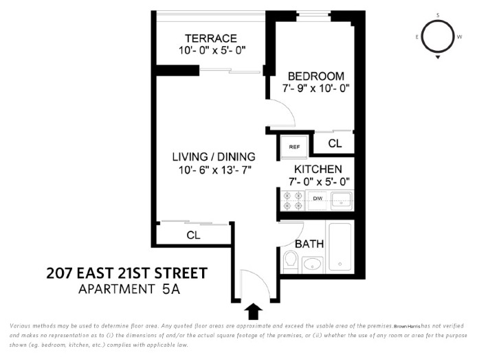 Floorplan for 207 East 21st Street