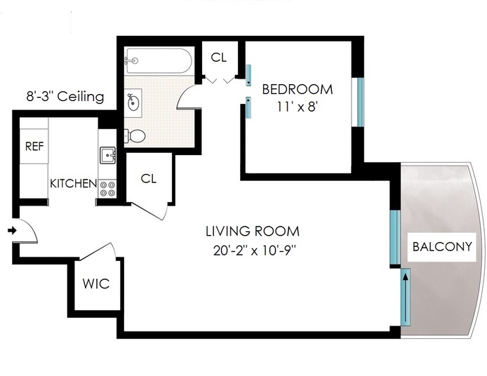 Floorplan for 159 West 53rd Street