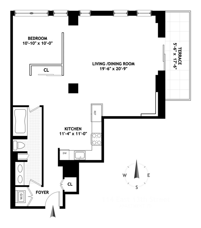 Floorplan for 114 East 13th Street