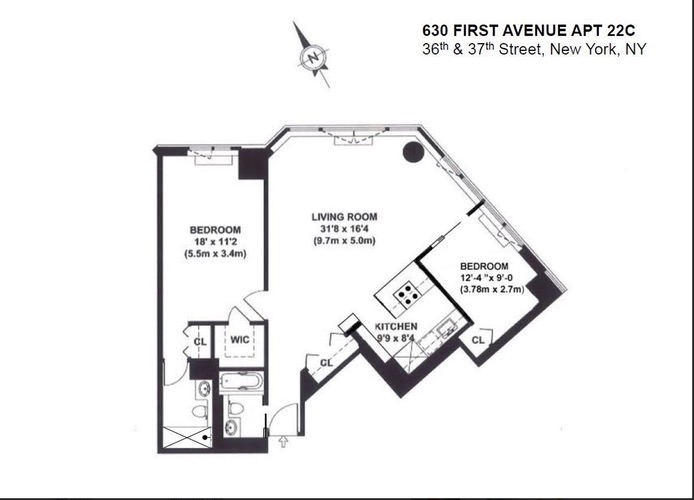 Floorplan for 630 First Avenue