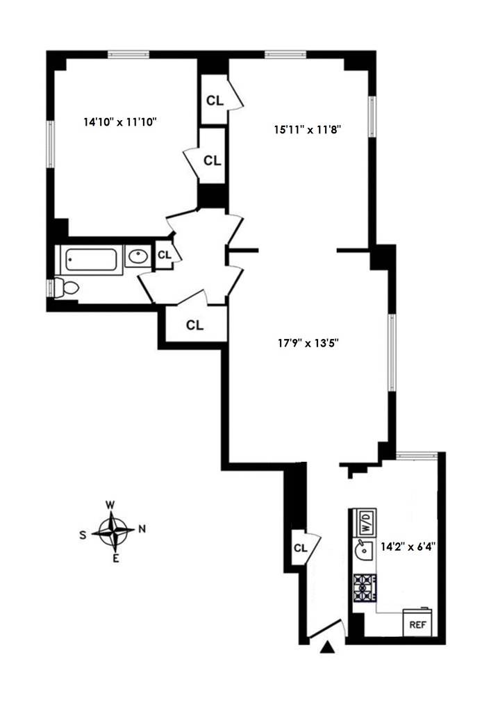 Floorplan for 300 West 108th Street