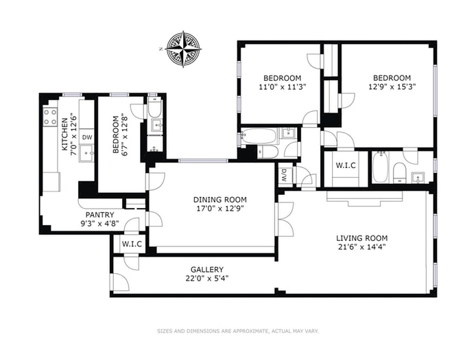 Floorplan for 103 East 84th Street, 2B