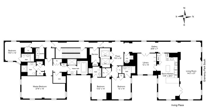 Floorplan for 18 Gramercy Park South