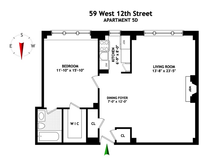 Floorplan for 59 West 12th Street