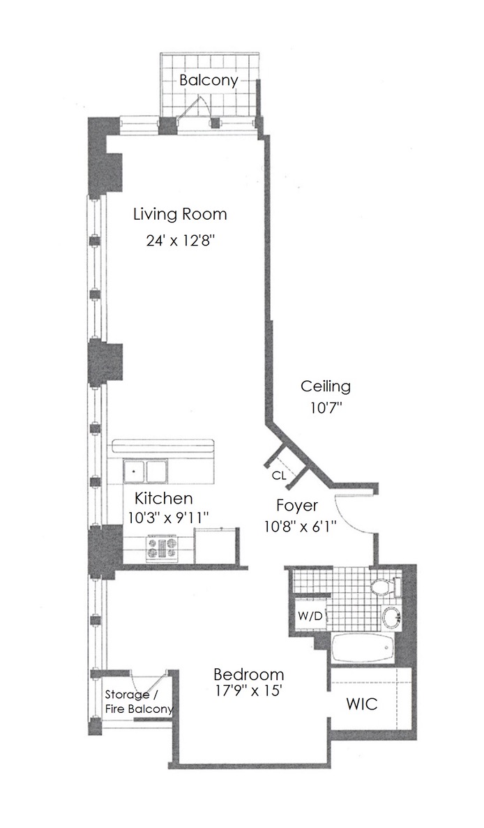 Floorplan for 45 East 30th Street