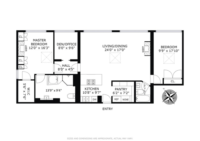 Floorplan for 77 Bleecker Street, PH1315