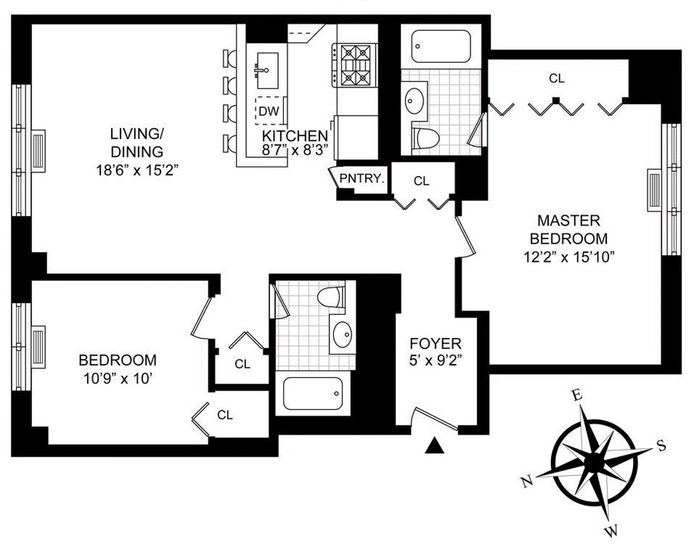 Floorplan for 53 Boerum Place, 5B