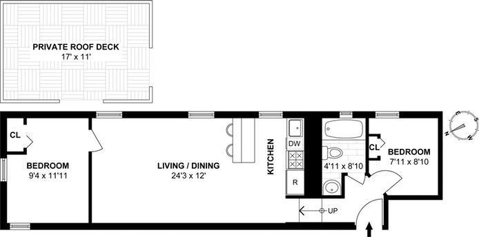 Floorplan for 427 15th Street
