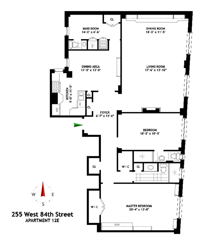 Floorplan for 255 West 84th Street