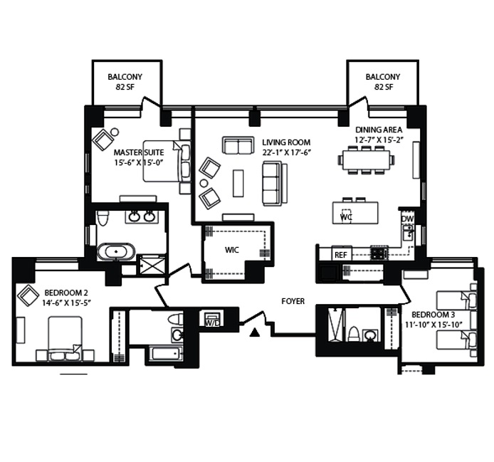 Floorplan for 200 East 66th Street, B901