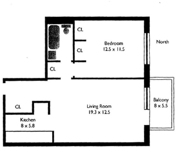 Floorplan for 417 East 90th Street, 4H