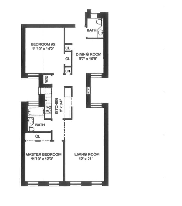 Floorplan for 370 West 118th Street