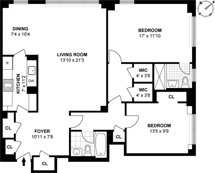 Floorplan for 35 Park Avenue, 10C