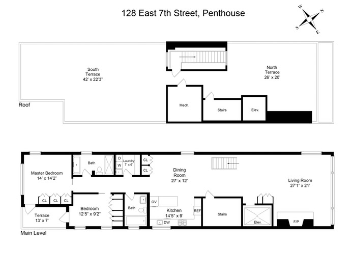 Floorplan for East 7th Street