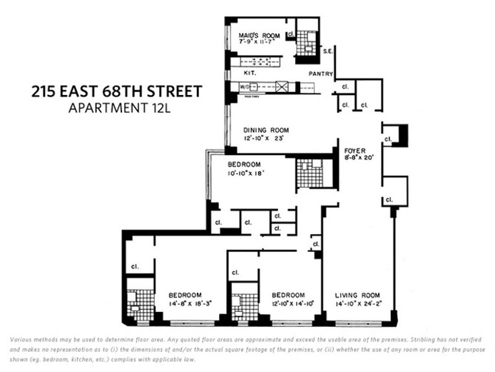 Floorplan for 215 East 68th Street