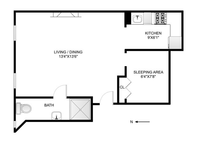 Floorplan for 340 West 11th Street, 2EF