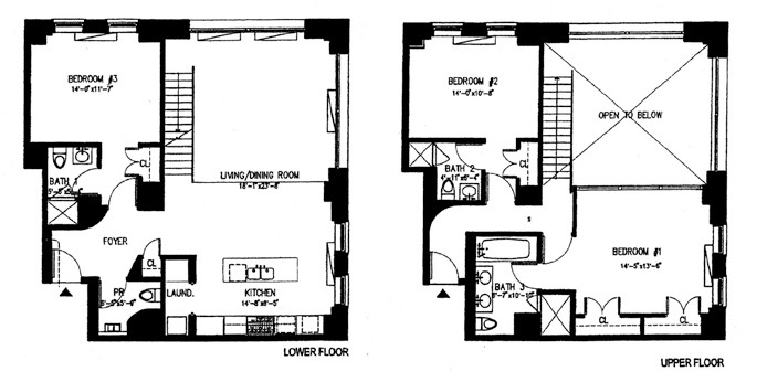 Floorplan for 100 West 58th Street