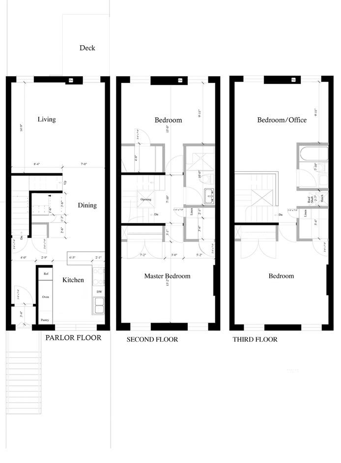 Floorplan for 1207 Bergen Street, TRIPLEX