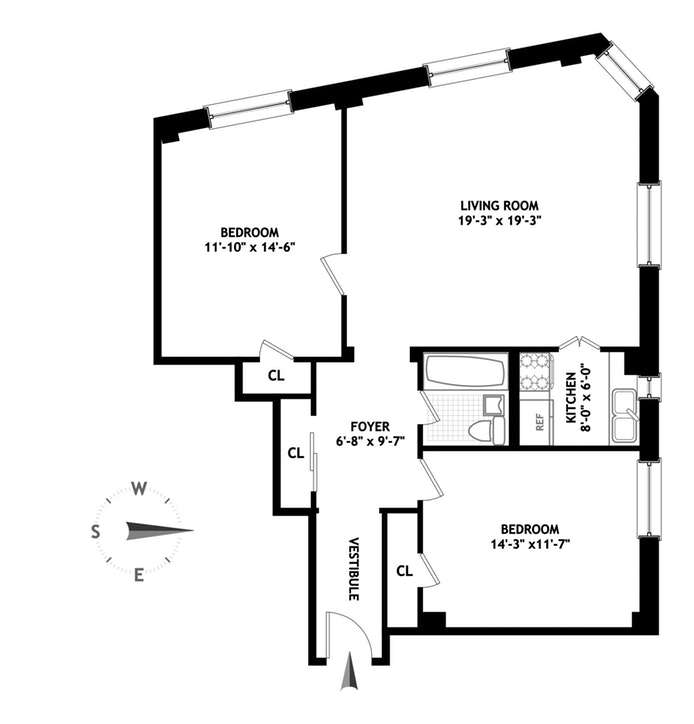 Floorplan for 417 Riverside Drive, 10AI