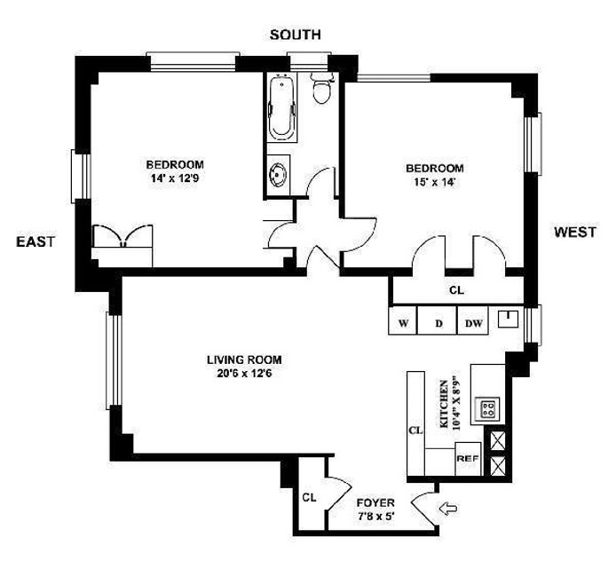 Floorplan for 325 Riverside Drive