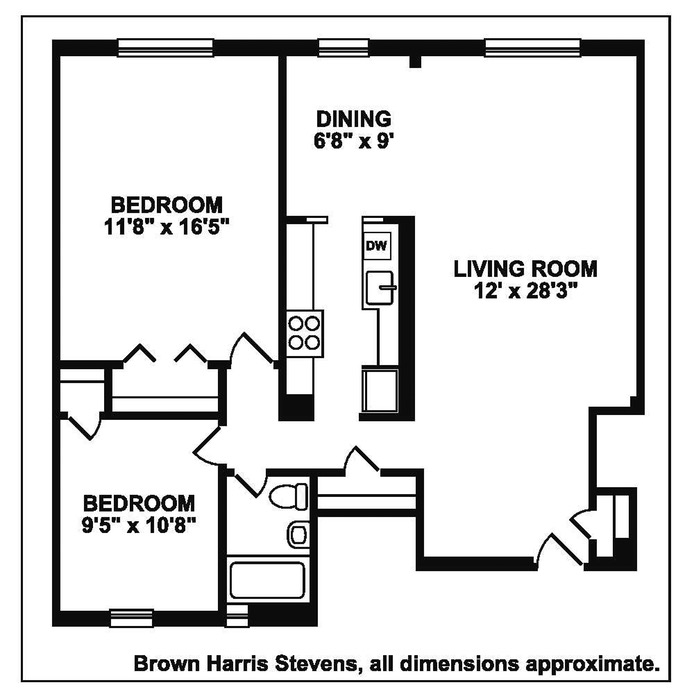 Floorplan for Prime Heights Two Bedroom