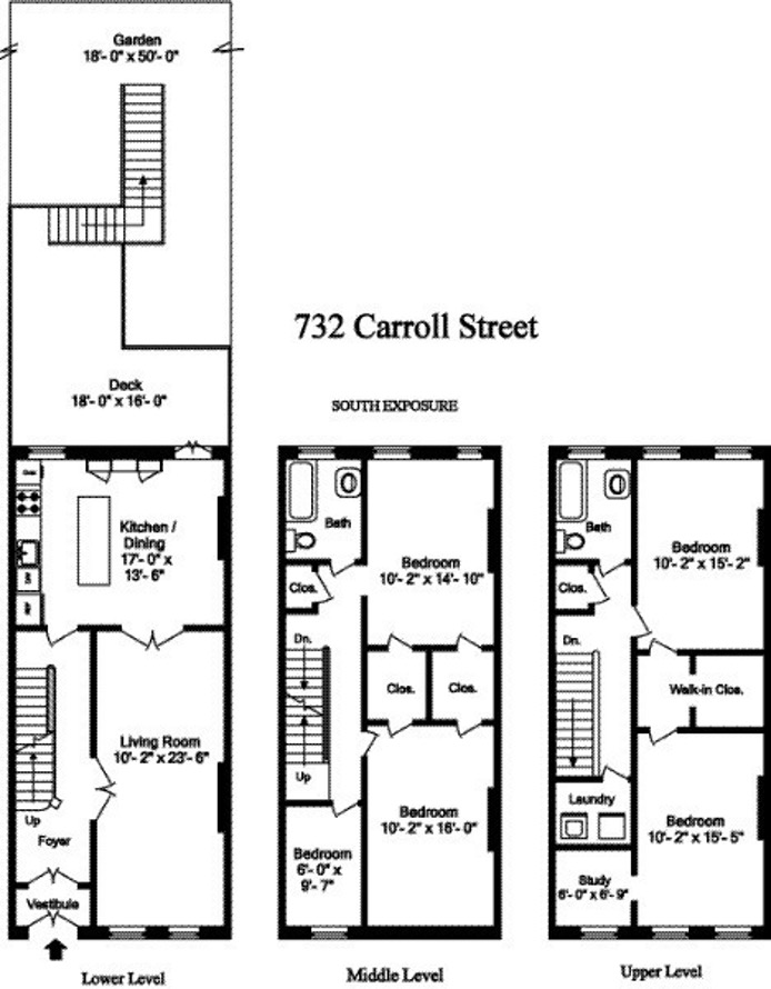 Floorplan for 732 Carroll Street