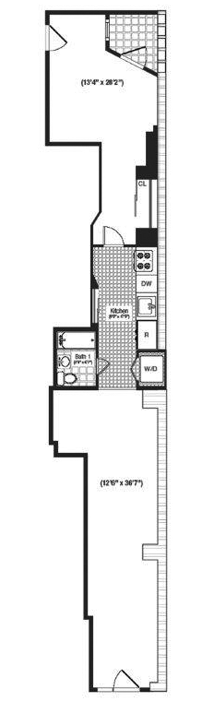 Floorplan for 36 Laight Street, 1A