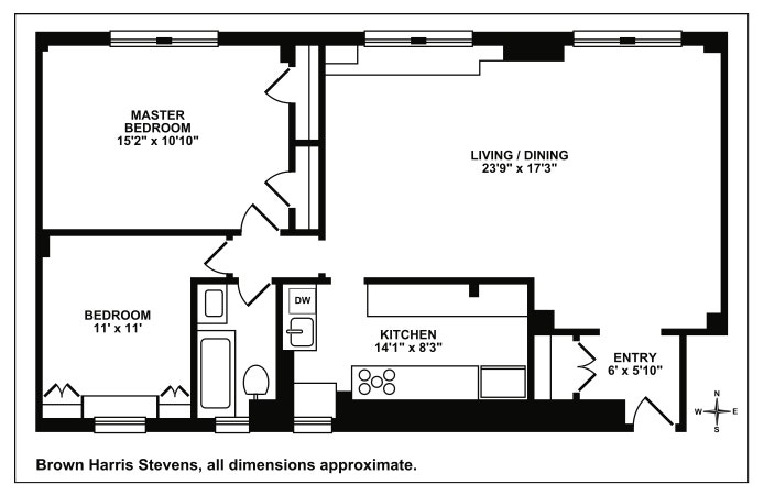 Floorplan for 119 West 71st Street, 2C