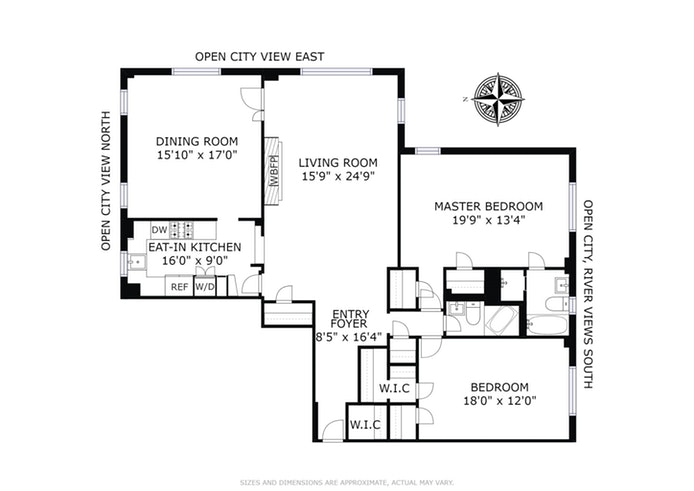 Floorplan for 140 Riverside Drive, 18N