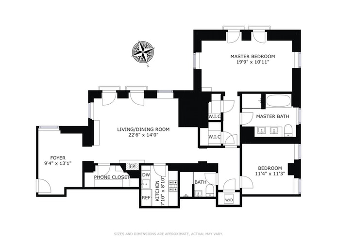 Floorplan for 768 Fifth Avenue, PH2002