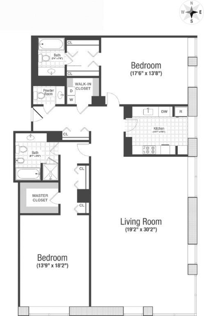 Floorplan for 15 West 53rd Street, 31B