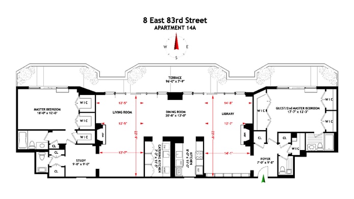 Floorplan for 8 East 83rd Street