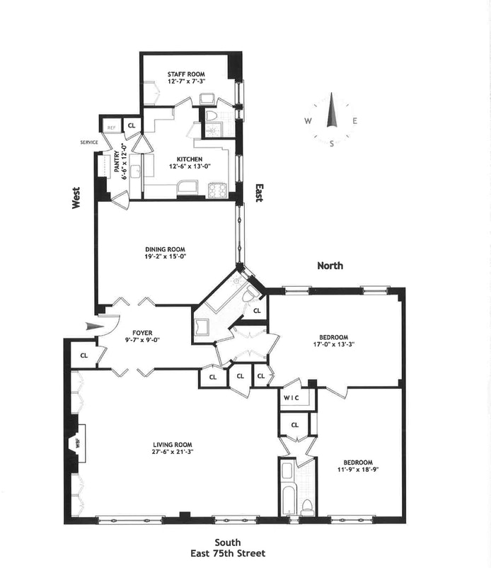 Floorplan for 103 East 75th Street, 8FE