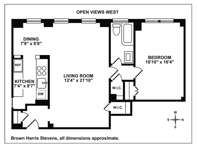 Floorplan for 175 West 93rd Street, 17B