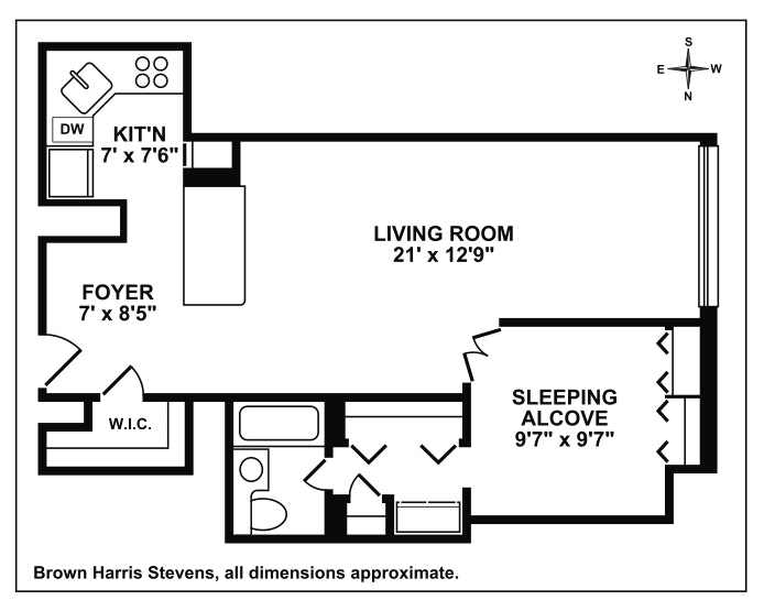 Floorplan for 205 Third Avenue, 15A