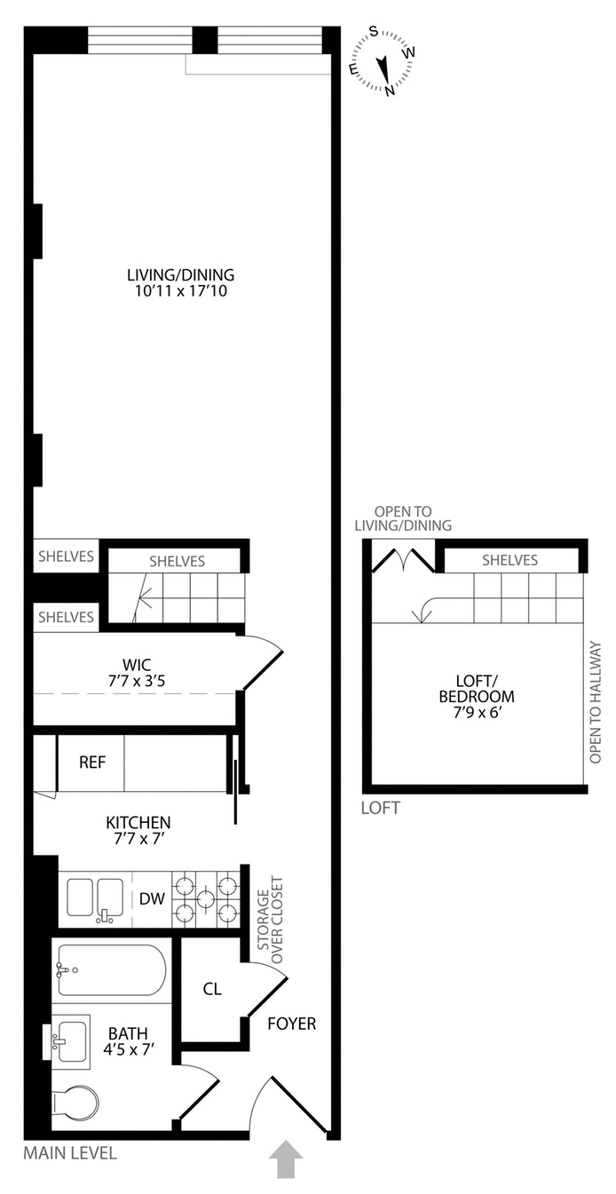 Floorplan for 43 East 10th Street, 4C