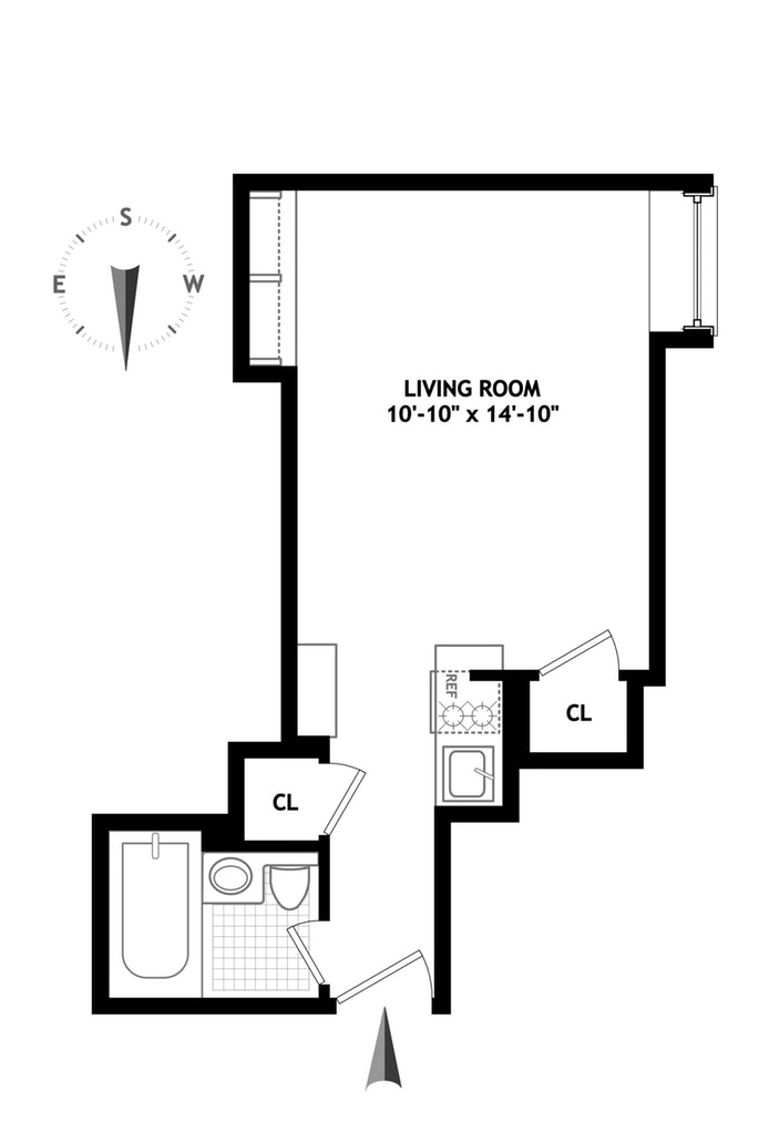 Floorplan for 25 Tudor City Place, 1707