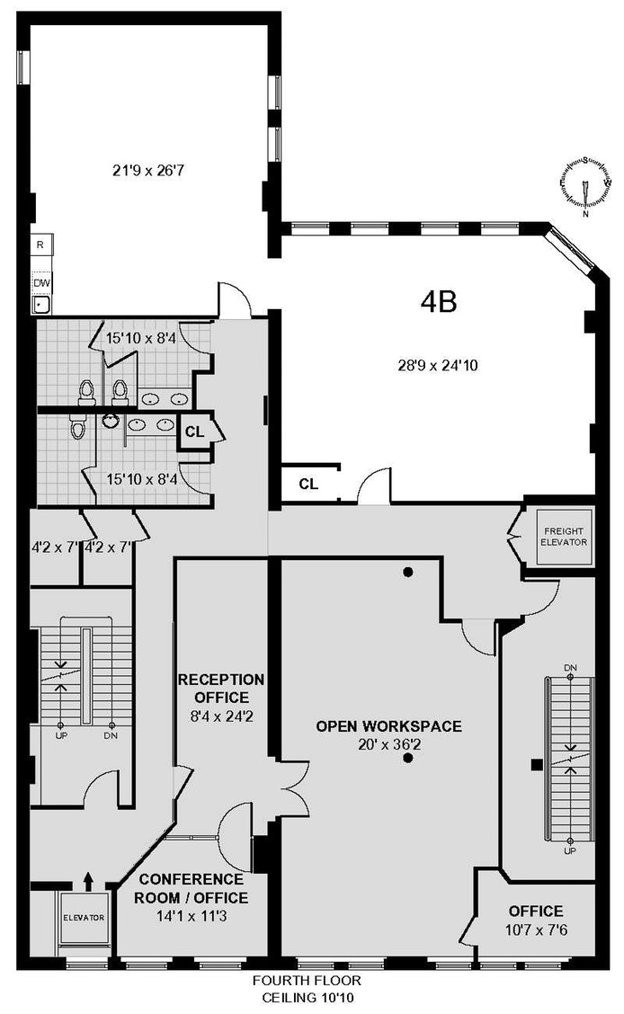 Floorplan for 179 Franklin Street, 4B