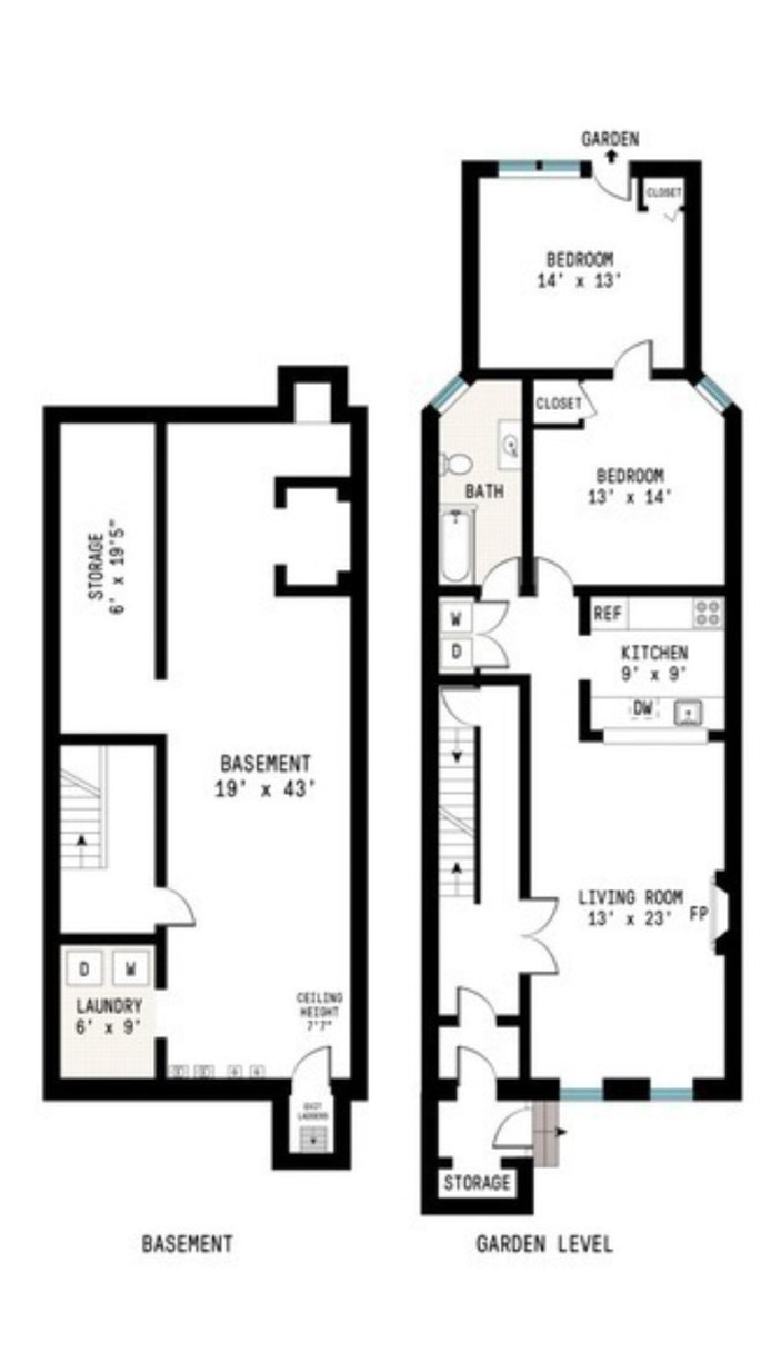 Floorplan for 189 Washington Park, 1